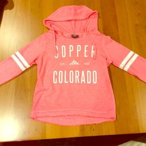 Bright pink sweatshirt